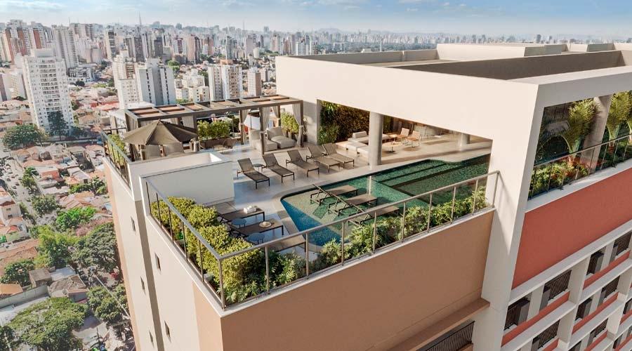 Vila Clementino recebe empreendimento de estúdios e um dormitório com lazer completo no térreo e no rooftop, com vista panorâmica