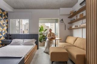 Em São Paulo, morador compra segundo apartamento de 20m² e transforma em quarto de visitas e opção de ‘Airbnb’ moderno
