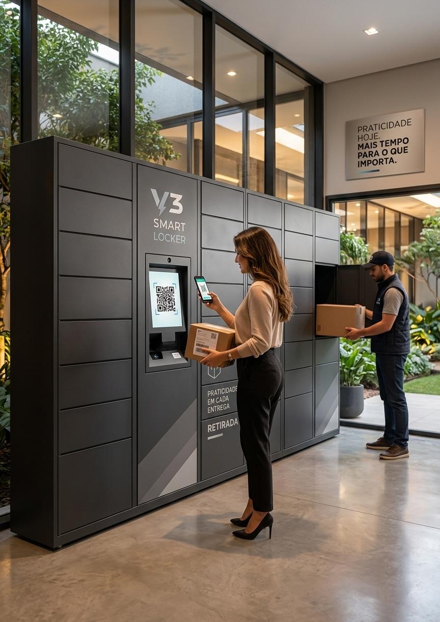 V3 Smart Locker: a solução inteligente que transforma a gestão de encomendas em condomínios